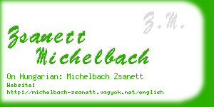 zsanett michelbach business card